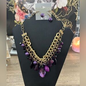 NWT necklace and earrings set